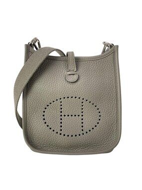 Hermes Shoulder Bag Evelyne TPM Amazon Etain Silver